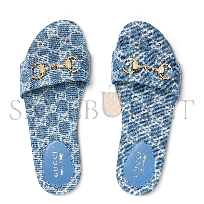 GUCCI WOMEN'S SLIDE SANDAL WITH HORSEBIT 835828